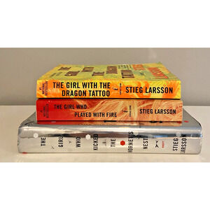 Girl With the Dragon Tattoo Book Series By Stieg Larsson Lot of 3